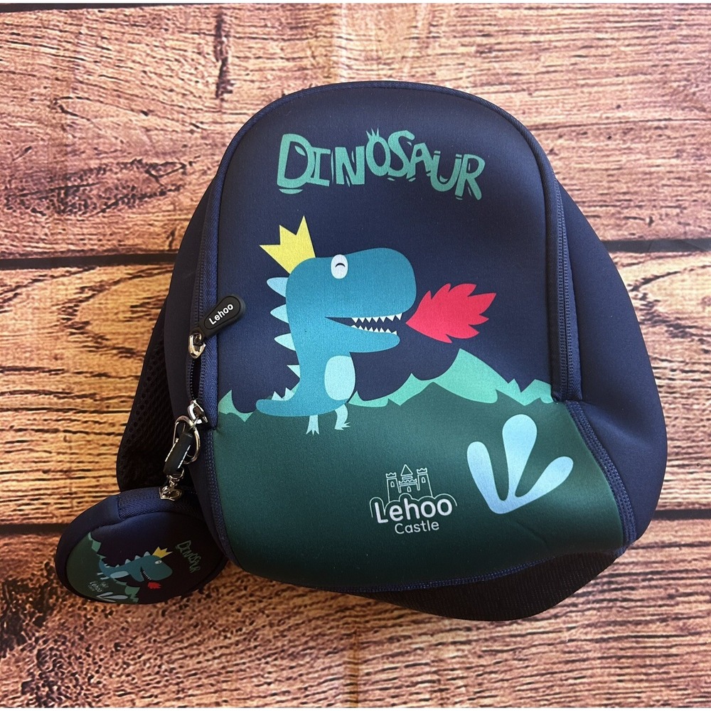 LEHOO Castle Dinosaur Backpack For Boy, Toddler Boy Backpack Gifts For Boys Dino